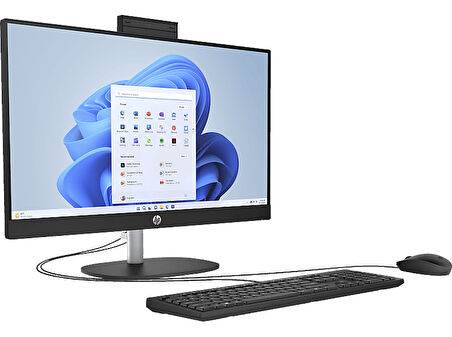 HP AIO 24-CR0052NT i5-1335U 8GB 512GB SSD 23.8 inç Full HD IPS Win 11 Home All In One Bilgisayar 80C29EA Siyah