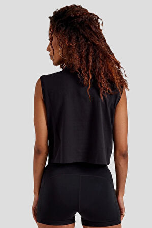 Nike Sportswear Club Women's Sleeveless Cropped Top Kadın Crop Kolsuz Tişört Siyah