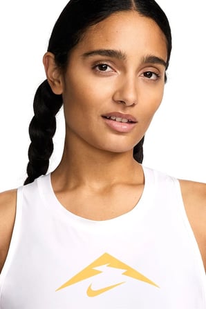 Nike Dri Fit Trail Graphic Running Kadın Koşu Antrenman Atlet Beyaz