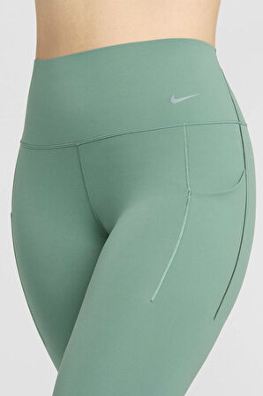 Nike Universa Medium Support High Rise Full Length Kadın Yüksek Bel 2 Cepli Toparlayıcı Tayt Yeşil