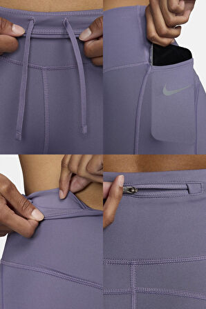 Nike Epic Fast Running Toparlayıcı Kadın Tayt Lila