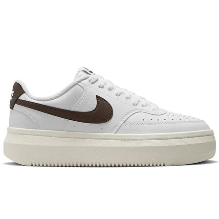 Nike Court Vision Alta Leather White Sneaker Hakiki Deri Kadın Günlük Spor Ayakkabı Beyaz