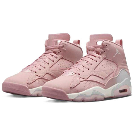 Nike Air Jordan MVP Leather Womens Basketball Shoes Pink Hakiki Deri Kadın Basketbol Ayakkabısı Pembe