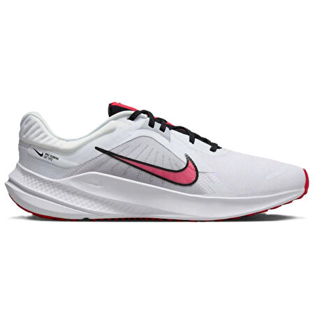 Nike Quest 5 Walk Running Shoes White Unisex Yürüyüş Koşu Ayakkabısı Beyaz Kırmızı Swoosh