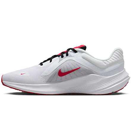 Nike Quest 5 Walk Running Shoes White Unisex Yürüyüş Koşu Ayakkabısı Beyaz Kırmızı Swoosh