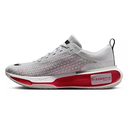 Nike Zoomx Invincible Run Flyknit 3 Road Running Erkek Koşu Antrenman Ayakkabısı Gri-Kırmızı