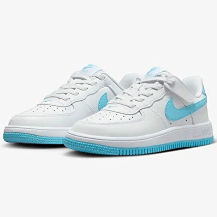 Nike Air Force 1 AF1 PS Unisex Sneaker White Unisex Günlük Spor Ayakkabı Beyaz Mavi