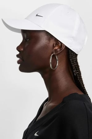 Nike Dri-Fit Club Cap Metal Swoosh Ayarlanabilir Unisex Şapka Beyaz
