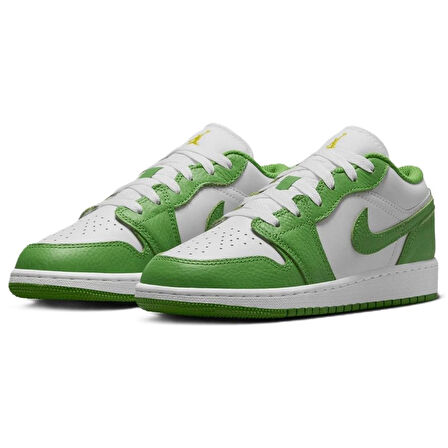Nike Air Jordan 1 LOW SE BG Leather Sneaker Hakiki Deri Beyaz Unisex Spor Ayakkabı