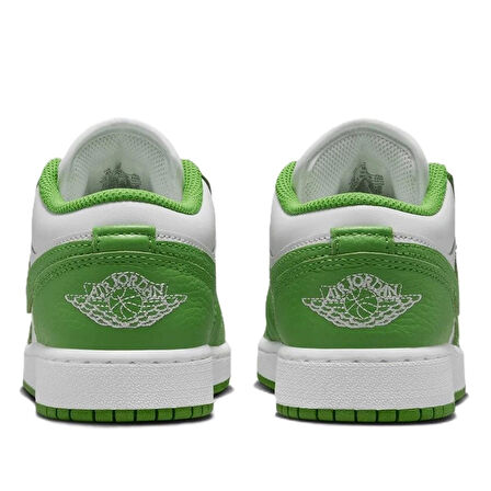 Nike Air Jordan 1 LOW SE BG Leather Sneaker Hakiki Deri Beyaz Unisex Spor Ayakkabı