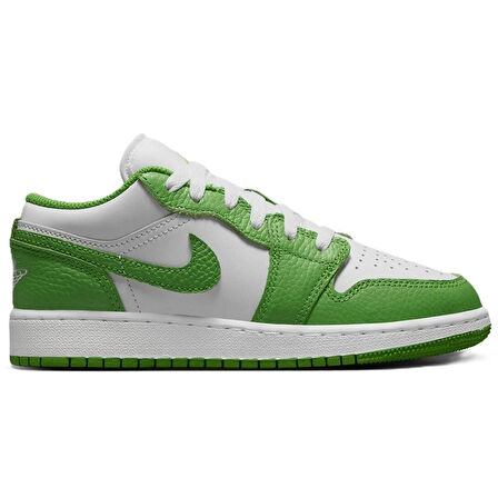 Nike Air Jordan 1 LOW SE BG Leather Sneaker Hakiki Deri Beyaz Unisex Spor Ayakkabı