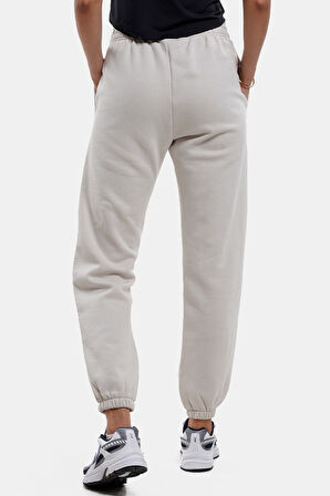 Nike Sportswear Regular Fit Pant Bol ve Uzun Kesim Eşofman Altı Beyaz Krem