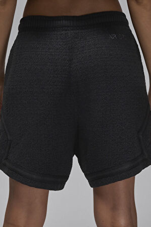 Nike Air Jordan Loose Fit Women's Knit Shorts Kadın Bol Kesim Örgü Şort Siyah