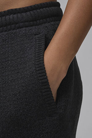 Nike Air Jordan Loose Fit Women's Knit Shorts Kadın Bol Kesim Örgü Şort Siyah