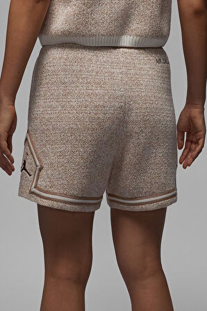 Nike Air Jordan Loose Fit Women's Knit Shorts Kadın Bol Kesim Örgü Şort Bej