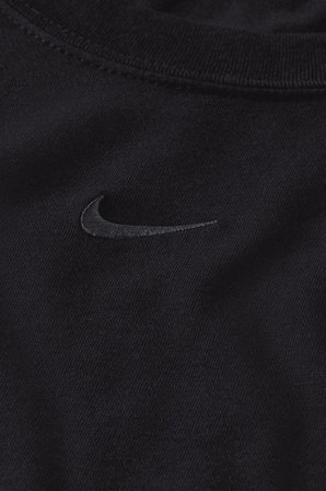 Nike Chill Knit Sup Crop Womens Tshirt Kadın Günlü Crop Tişört Siyah