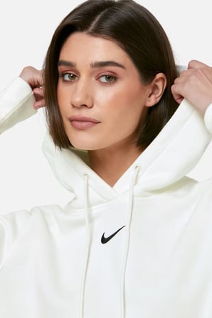 Nike Sportswear Phoenix Fleece Pullover Hoodie Kadın Kapüşonlu Sweatshirt Krem