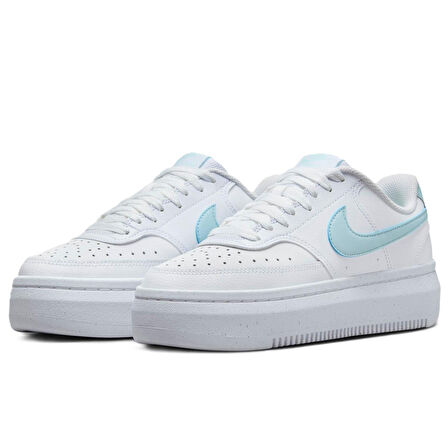 Nike Court Vision Alta Leather White Sneaker Hakiki Deri Kadın Günlük Spor Ayakkabı Beyaz