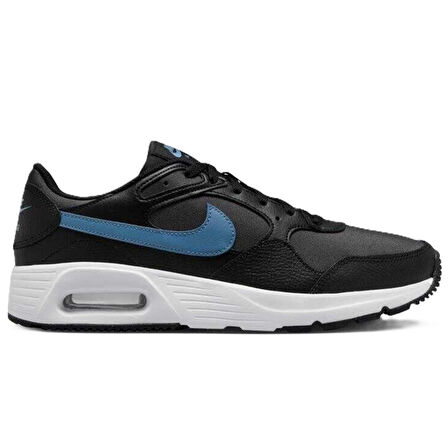 Nike Air Max SC Black Sneaker Hakiki Deri Erkek Günlük Spor Ayakkabı Siyah-Mavi