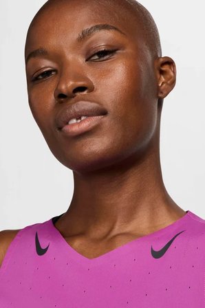 Nike Dri Fit AeroSwift Running ADV Singlet Tank Top Purple Lazer Kesim Koşu Atleti Mor
