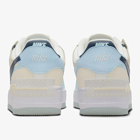 Nike Air Force 1 Shadow Sneaker Unisex Hakiki Deri Günlük Spor Ayakkabı Krem Yeşil