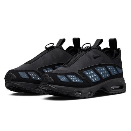 Nike Air Max SNDR ''Black Metallic Silver''Fermuar Detaylı Gizli Bağcıklı Reflektörlü Günlük Spor Ayakkabı Siyah