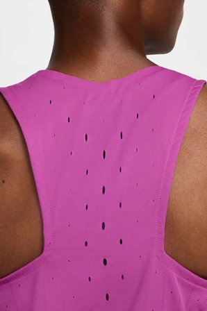 Nike Dri Fit AeroSwift Running ADV Singlet Tank Top Purple Lazer Kesim Koşu Atleti Mor
