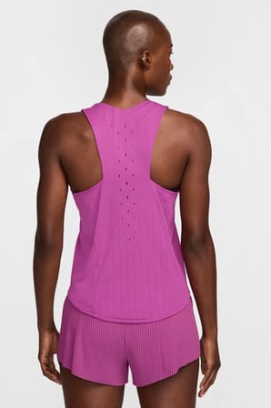 Nike Dri Fit AeroSwift Running ADV Singlet Tank Top Purple Lazer Kesim Koşu Atleti Mor