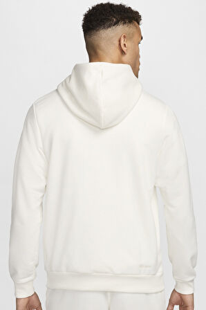 Nike Standard Issue Men's Dri Fit Pullover Basketball Hoodie Erkek Kapüşonlu Sweatshirt Soluk Fildişi