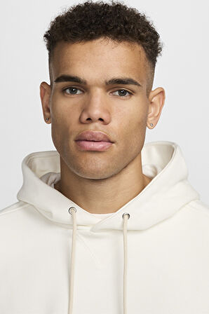 Nike Standard Issue Men's Dri Fit Pullover Basketball Hoodie Erkek Kapüşonlu Sweatshirt Soluk Fildişi