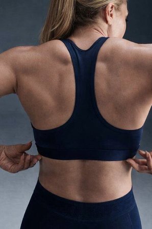Nike Training Swoosh Medium Support Sports Bra Kadın Spor Sütyen Bra Lacivert