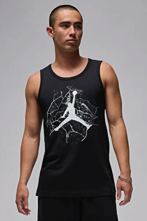 Nike Air Jordan Cement Slvls Crew Erkek Atlet Siyah