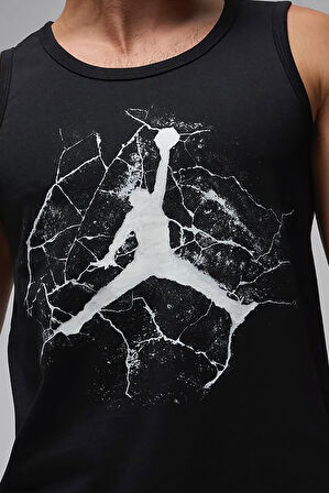 Nike Air Jordan Cement Slvls Crew Erkek Atlet Siyah