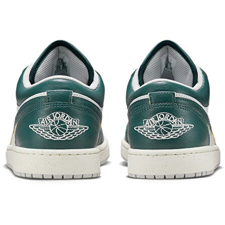 Nike Air Jordan 1 Low Se Gs Leather Sneaker Hakiki Deri Günlük Spor Ayakkabı Beyaz Yeşil