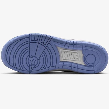 Nike Full Force LO GS Leather Unisex Sneaker Mavi Swoosh Hakiki Deri Günlük Spor Ayakkabı Beyaz