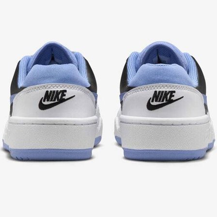 Nike Full Force LO GS Leather Unisex Sneaker Mavi Swoosh Hakiki Deri Günlük Spor Ayakkabı Beyaz