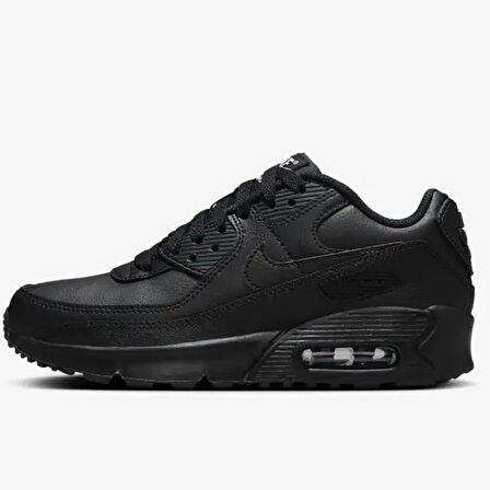 Nike Air Max 90 Unisex Leather Sneaker Hakiki Deri Günlük Spor Ayakkabı Siyah