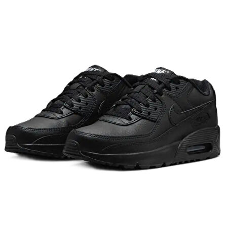 Nike Air Max 90 Unisex Leather Sneaker Hakiki Deri Günlük Spor Ayakkabı Siyah