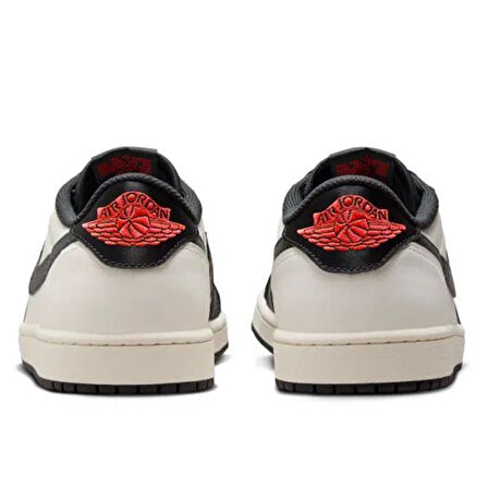 Nike Air Jordan 1 Retro Low OG PSG Leather Unisex Sneaker Hakiki Deri Unisex Günlük Spor Ayakkabı Siyah Beyaz