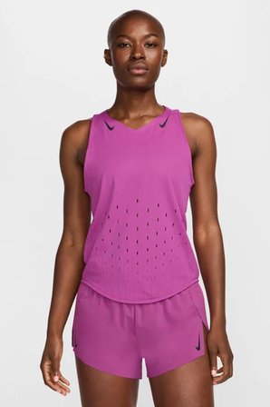 Nike Dri Fit AeroSwift Running ADV Singlet Tank Top Purple Lazer Kesim Koşu Atleti Mor FN2504-518 FS