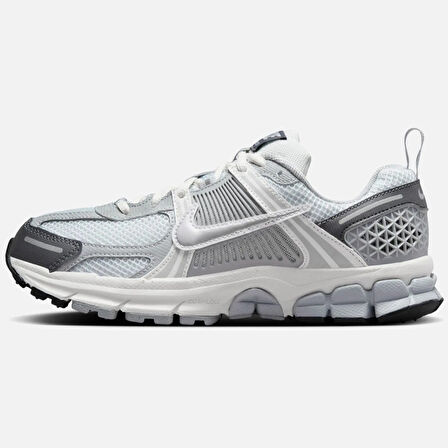 Nike Bowerman Zoom Vomero 5 Running Shoes Hakiki Deri Reflektörlü Kadın Koşu Yürüyüş Ayakkabısı Gri