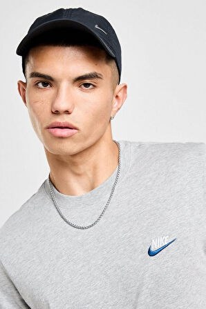 Nike Sportswear Club Men's T-Shirt Erkek Pamuklu Tişört Gri