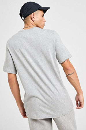 Nike Sportswear Club Men's T-Shirt Erkek Pamuklu Tişört Gri