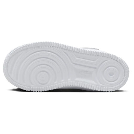 Nike Force 1 Low Easyon AF1 Leather Unisex Sneaker White Unisex Lastik Bağcıklı Hakiki Deri Günlük Çocuk Spor Ayakkabı Beyaz