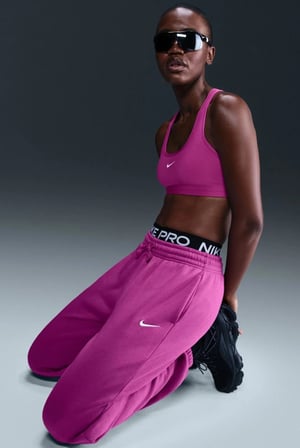 Nike Phoenix Fleece HR Oversize Womens Pant.Yüksek Bel Bol Kesim Kadın Eşofman Altı Mor