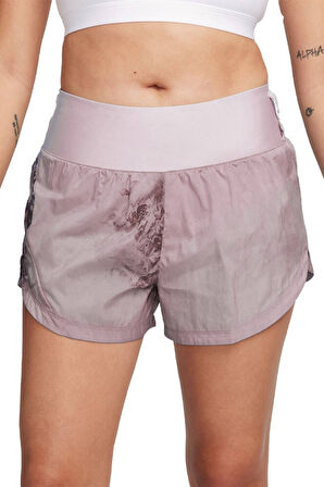 Nike Trail Dri Fit Women's Repel Mid Rise 3" Brief Lined Running Shorts Kadın Slip Astarlı Koşu Şortu Açık Menekşe