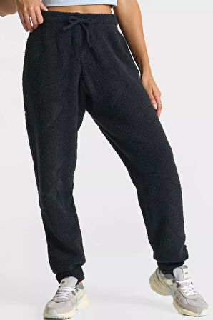 Nike Phoenix Cozy Boucle High Rise Oversize Knit Pants Kadın Oversize Yüksek Bel Örgü Eşofman Altı Siyah