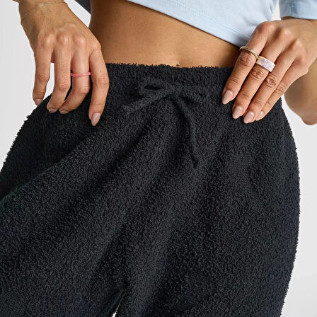 Nike Phoenix Cozy Boucle High Rise Oversize Knit Pants Kadın Oversize Yüksek Bel Örgü Eşofman Altı Siyah