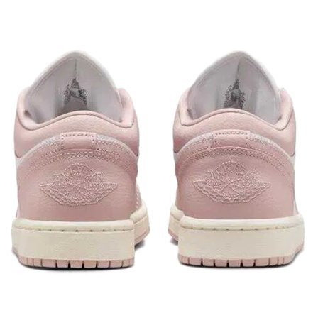 Nike Air Jordan 1 Low Leather Sneaker Unisex Hakiki Deri Günlük Spor Ayakkabı Beyaz Pembe