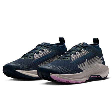 Nike Pegasus Trail 5  Goretex Womens Running Shoes Navy Su Geçirmez Reflektörlü Kadın Doğa Yürüyüş Koşu Ayakkabısı Lacivert